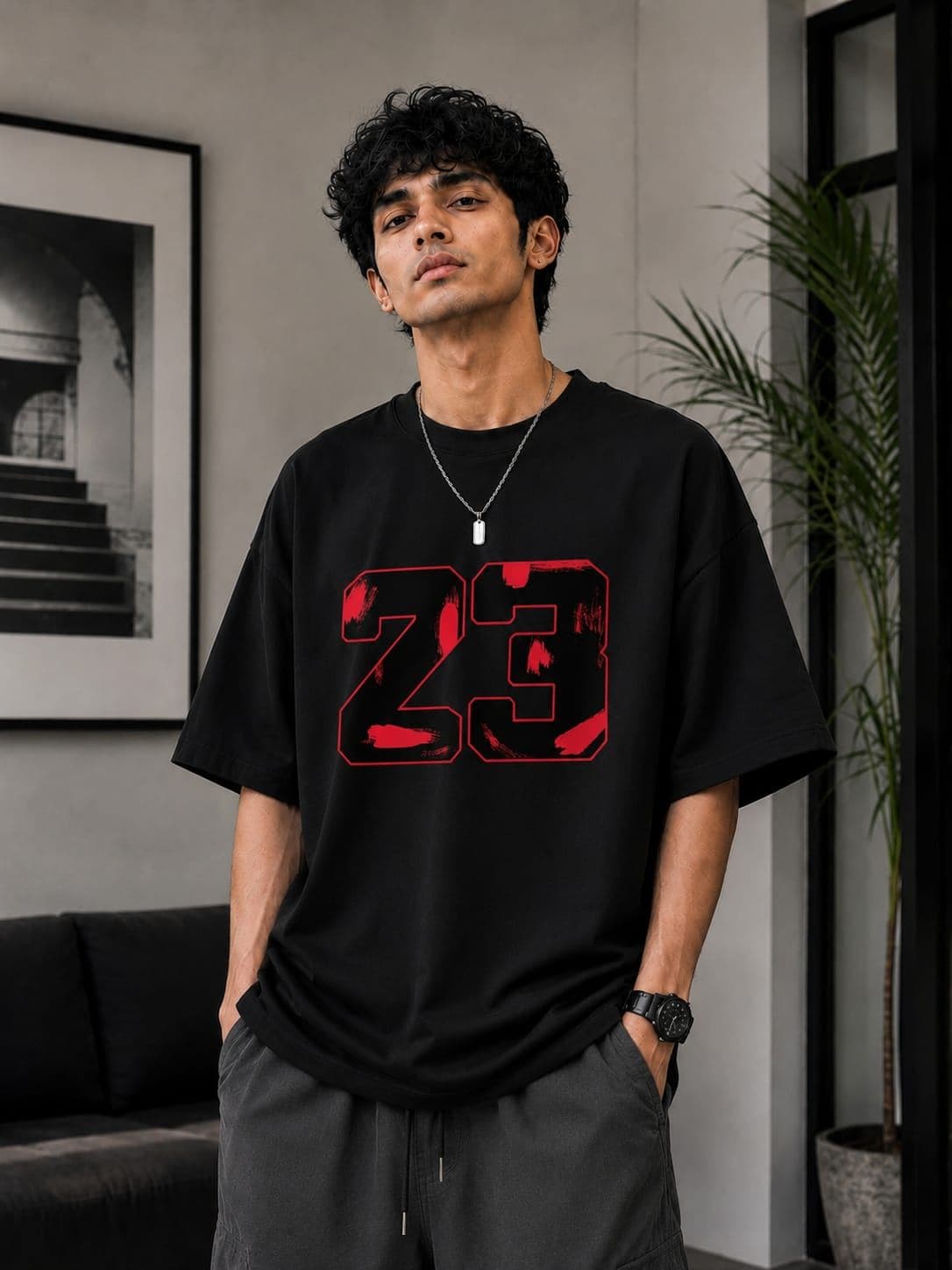 প্রিমিয়াম কটন ড্রপ শোল্ডার টি-শার্ট
